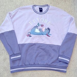 Disney Box Lunch Eeyore Lavender and Purple Sweater size 2x